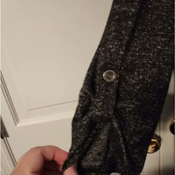 Heather Gray Tunic shift dress, button accents on sleeve. Apt‎ 9. XXL. Like new. - Picture 9 of 9